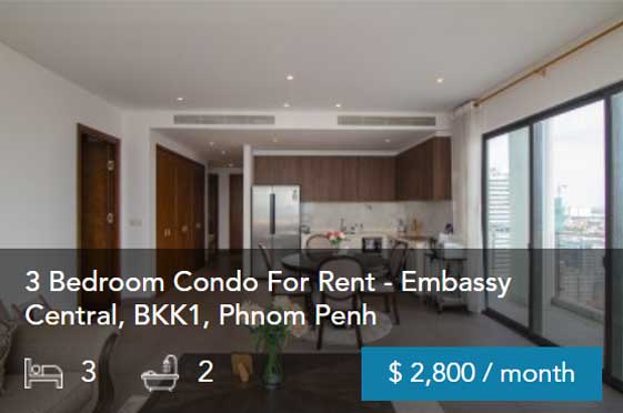 14269 Condo For Rent BKK1 Phnom Penh
