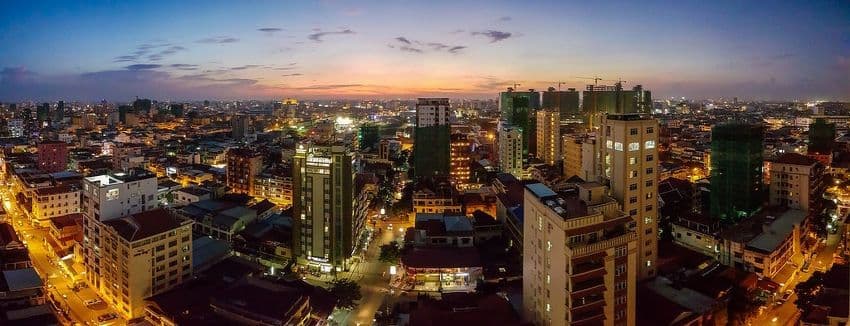 View of Cambodia's Skyline