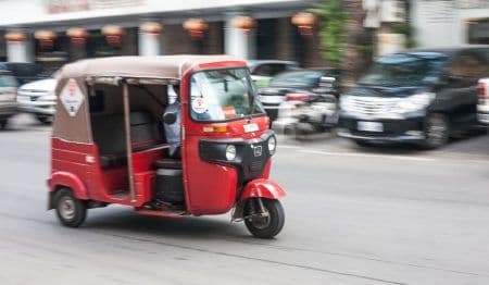 Tuktuk is a major form of transportation in all parts of the Kingdom
