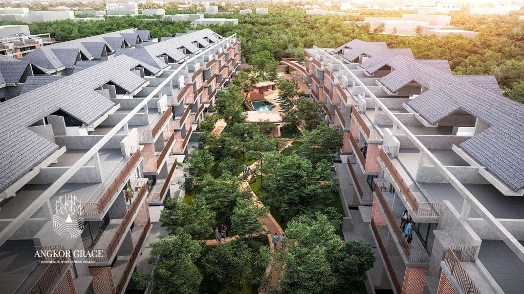 Almost 50% Landscape and Greenery - Angkor Grace Residence & Wellness Resort, Siem Reap